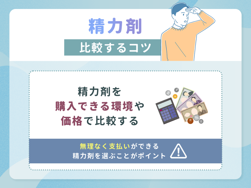 精力剤を購入できる環境や価格で比較する